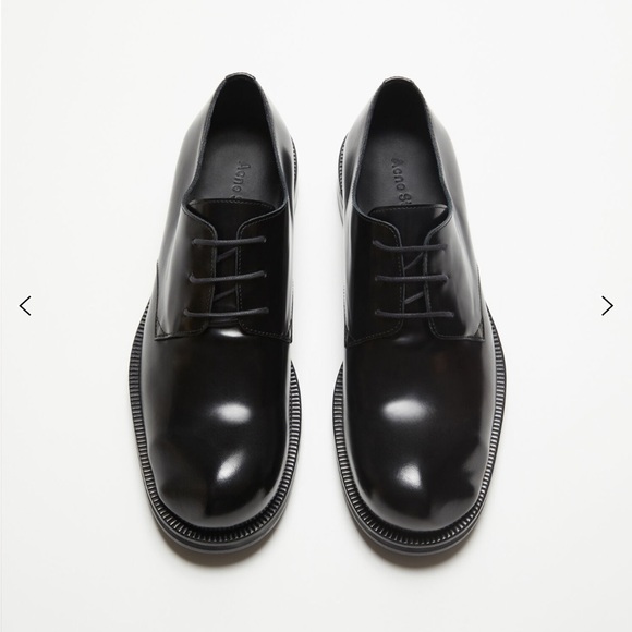 ACNE STUDIOS LEATHER DERBY SHOES 46 - Picture 1 of 9